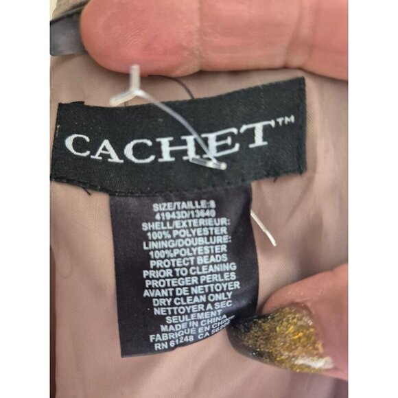 Cachet Sleeveless Gown Size 8 - Picture 6 of 7
